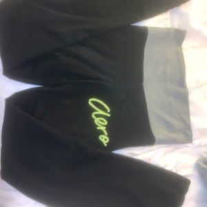 black bootcut leggings